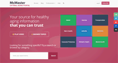 Desktop Screenshot of mcmasteroptimalaging.org